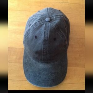 Gray Denim Hat Ash Black Adjustable Cotton Sporty Cap